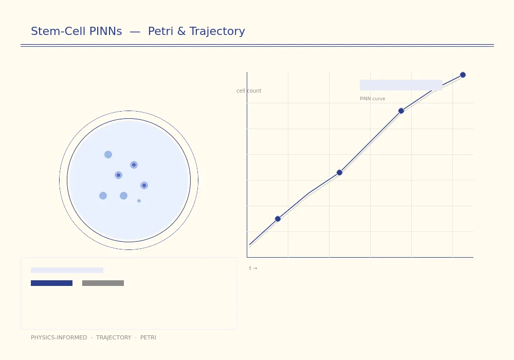 Stem cell differentiation PINNs modeling