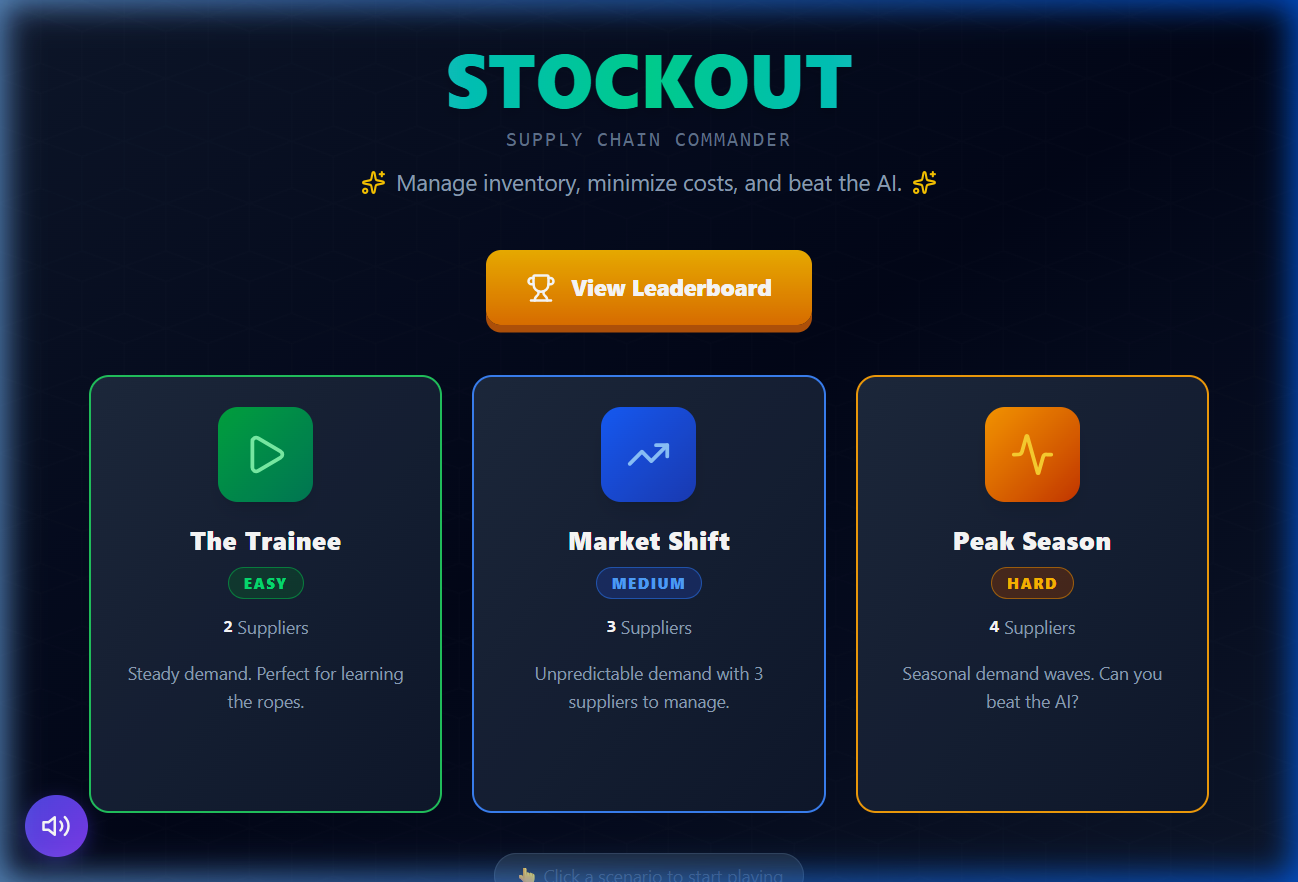 StockOut — Supply Chain Commander